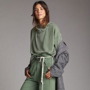 EUC Daily Practice by Anthropologie Twist-Collar
Hoodie in Green Size M